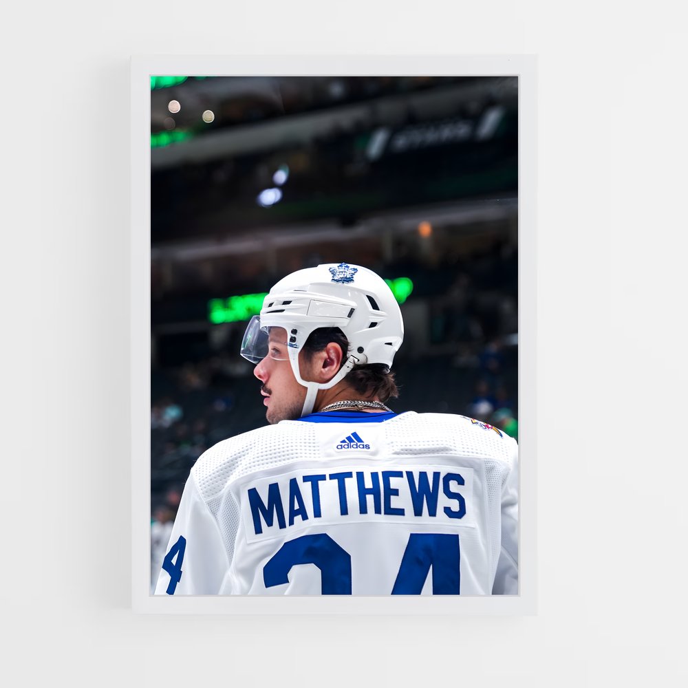 Poster Matthews en Action – affiche Hockey sur glace (vue 3)